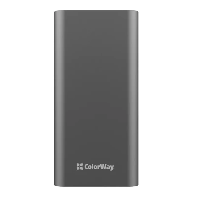 Универсальная мобильная батарея ColorWay 20000mAh Gray (CW-PB200LPH3GR-PDD) Универсальная мобильная батарея ColorWay 20000mAh Gray (CW-PB200LPH3GR-PDD)