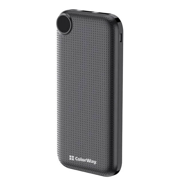 Универсальная мобильная батарея ColorWay LCD 10000mAh Black (CW-PB100LPI3BK-PDD) Универсальная мобильная батарея ColorWay LCD 10000mAh Black (CW-PB100LPI3BK-PDD)