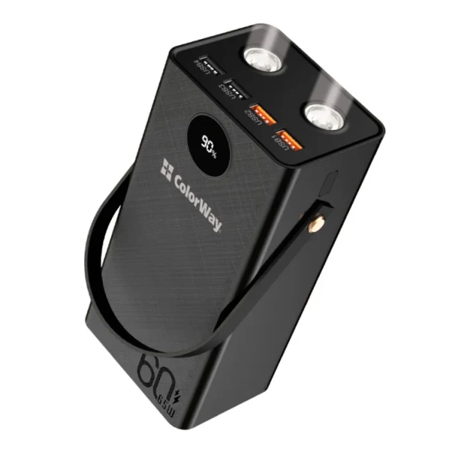 Универсальная мобильная батарея ColorWay Powerful 60000mAh Black (CW-PB600LPA5BK-PDD)