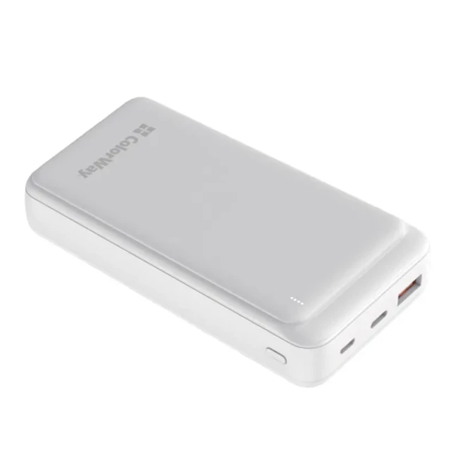 Универсальная мобильная батарея ColorWay Slim 20000mAh White (CW-PB200LPG3WT-PD)