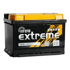 Аккумулятор Extreme 6CT-63Аh EFB АзЕ (-/+)