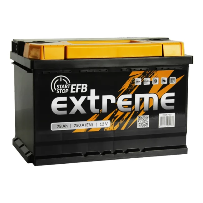 Автомобильный аккумулятор EXTREME 6CT-78Аh EFB АзЕ (EEFB780)