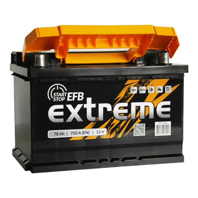 Автомобильный аккумулятор EXTREME 6CT-78Аh EFB АзЕ (EEFB780)