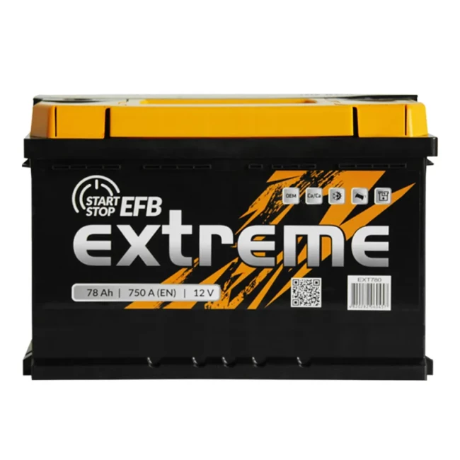 Автомобильный аккумулятор EXTREME 6CT-78Аh EFB АзЕ (EEFB780)
