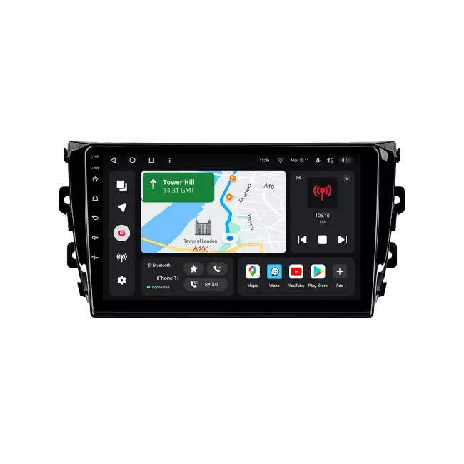 Мультимедийная автомобильная система Gazer T6010-T600 PRO MAX для Zotye T600 2014-2019 46319 Мультимедийная автомобильная система Gazer T6010-T600 PRO MAX для Zotye T600 2014-2019 46319