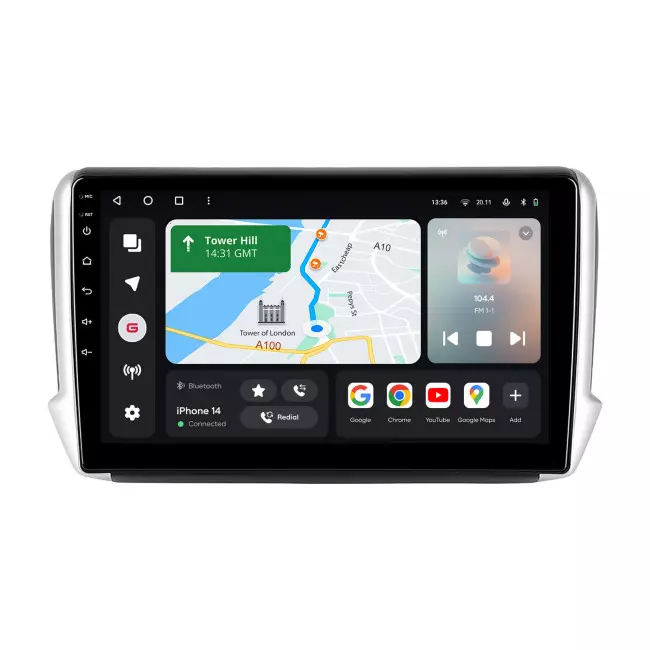 Мультимедийная автомобильная система Gazer T6010-A94F для Peugeot 2008 1 208 2013-2020 78678 Мультимедийная автомобильная система Gazer T6010-A94F для Peugeot 2008 1 208 2013-2020 78678
