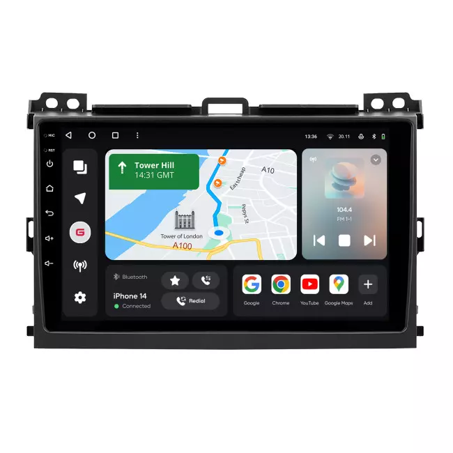 Мультимедийная автомобильная система Gazer T6009-J120/L PRO MAX для Toyota Land Cruiser Prado 3 (J120) 2002-2009 45859 Мультимедийная автомобильная система Gazer T6009-J120/L PRO MAX для Toyota Land Cruiser Prado 3 (J120) 2002-2009 45859