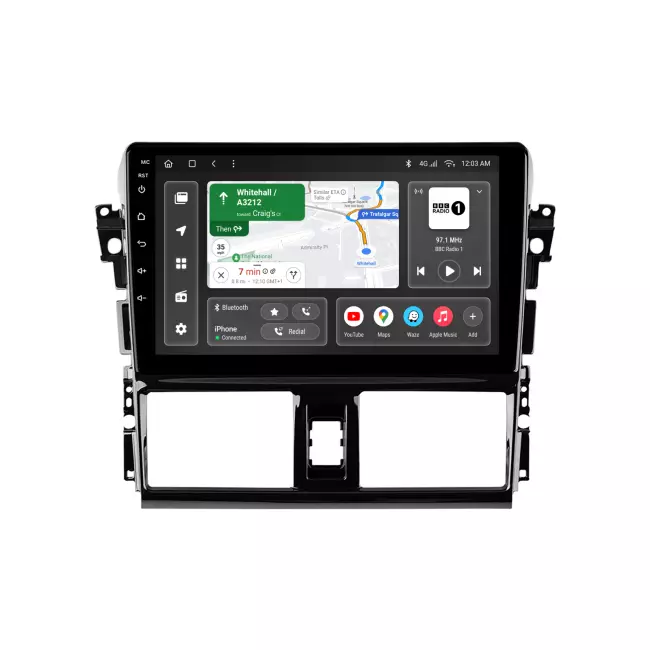Мультимедийная автомобильная система Gazer T6010-XP150V PRO MAX для Toyota Vios 3 (XP150) 2013-2020 45350