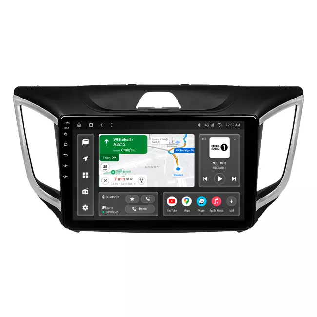 Мультимедийная автомобильная система Gazer T6010-GS для Hyundai Creta 1, IX25 (GS) 2015-2019 78796 Мультимедийная автомобильная система Gazer T6010-GS для Hyundai Creta 1, IX25 (GS) 2015-2019 78796