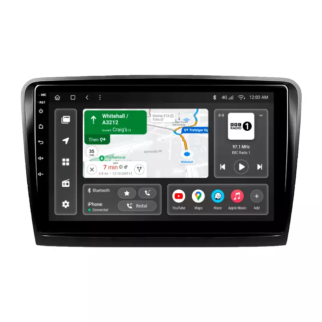 Мультимедийная автомобильная система Gazer T6010-B6 PRO MAX для Skoda Superb 2 (B6) 2008-2015 44647 Мультимедийная автомобильная система Gazer T6010-B6 PRO MAX для Skoda Superb 2 (B6) 2008-2015 44647