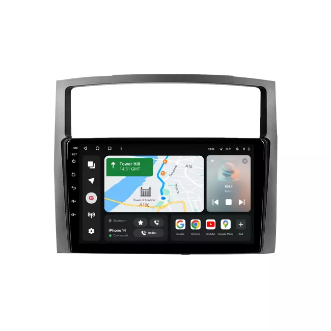 Мультимедийная автомобильная система Gazer T6009-V80/H PRO MAX для Mitsubishi Pajero 4 V80 V90 2006-2014 42643