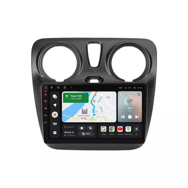 Мультимедийная автомобильная система Gazer T6009-M0 PRO MAX для Renault Dokker 2012-2020 143523 Мультимедийная автомобильная система Gazer T6009-M0 PRO MAX для Renault Dokker 2012-2020 143523
