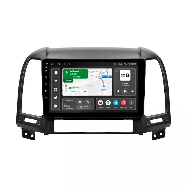 Мультимедийная автомобильная система Gazer T6009-CM PRO для Hyundai Santa Fe 2 (CM) 2006-2012 79366