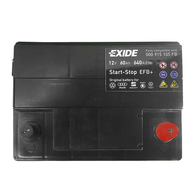 Автомобільний акумулятор EXIDE EFB 6CT-60Ah Start-Stop АзЕ (000915105FB)