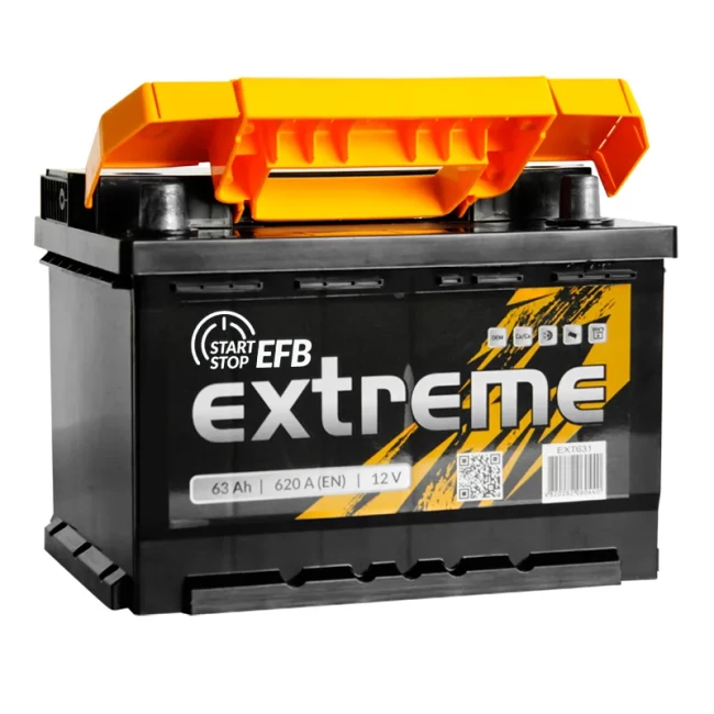 Автомобильный аккумулятор EXTREME 6CT-63Аh EFB Аз (EEFB631)