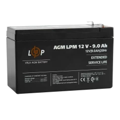 Акумуляторна батарея Logic Power LPM 12V9Аh AGM