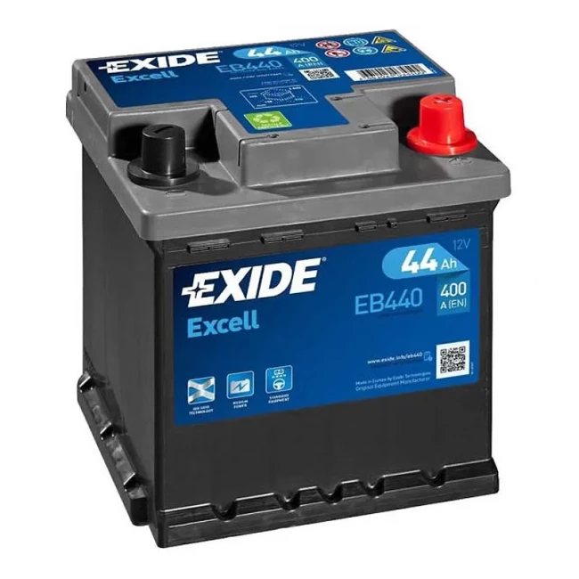 Автомобільний акумулятор EXIDE Excell 6СТ-44Ah АзЕ (EB440)