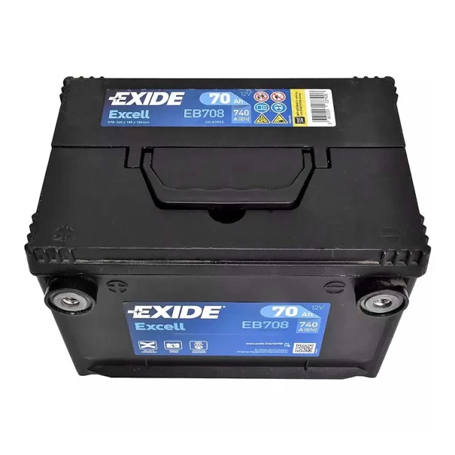 Автомобильный аккумулятор EXIDE Excell 6СТ-70Ah Аз (EB708)