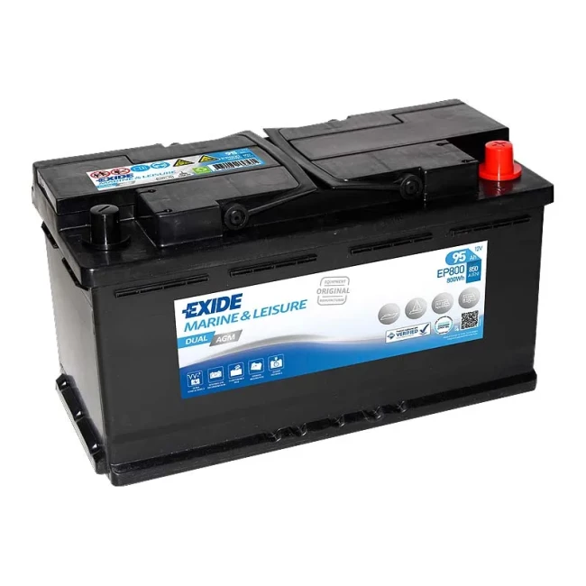 Аккумулятор EXIDE Dual AGM 6СТ-95Ah АзЕ (EP800) Аккумулятор EXIDE Dual AGM 6СТ-95Ah АзЕ (EP800)