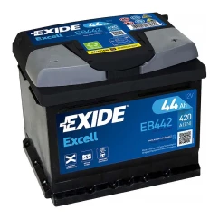 Автомобильный аккумулятор EXIDE Excell 6СТ-44Ah АзЕ 420A (EN) EB442 (76208)