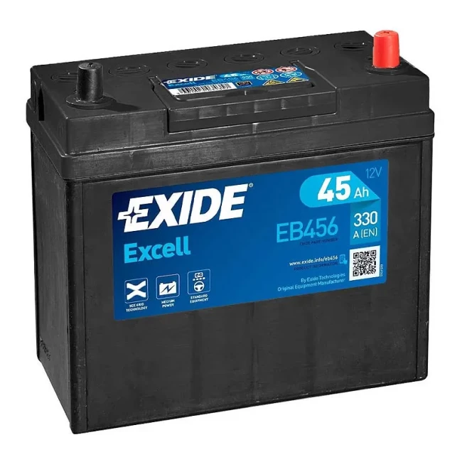 Автомобильный аккумулятор EXIDE Excell 6СТ-45Ah Asia АзЕ (EB456) Автомобильный аккумулятор EXIDE Excell 6СТ-45Ah Asia АзЕ (EB456)