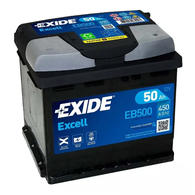 Автомобільний акумулятор EXIDE Excell 6СТ-50Ah АзЕ (EB500) Автомобільний акумулятор EXIDE Excell 6СТ-50Ah АзЕ (EB500)