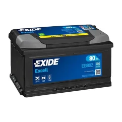 Автомобильный аккумулятор EXIDE Excell 6СТ-80Ah АзЕ 700A (EN) EB802 (76230)