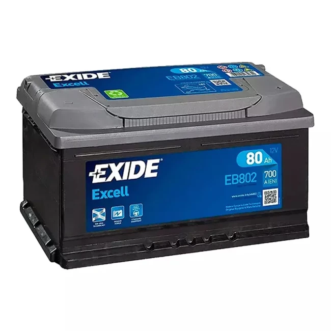 Автомобільний акумулятор EXIDE Excell 6СТ-80Ah АзЕ (EB802)