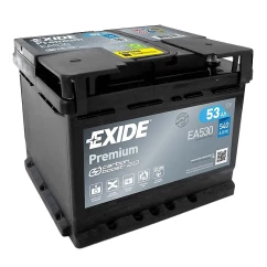 Автомобильный аккумулятор EXIDE Premium Carbon Boost 2.0 6СТ-53Ah АзЕ 540A (EN) EA530 (4884)