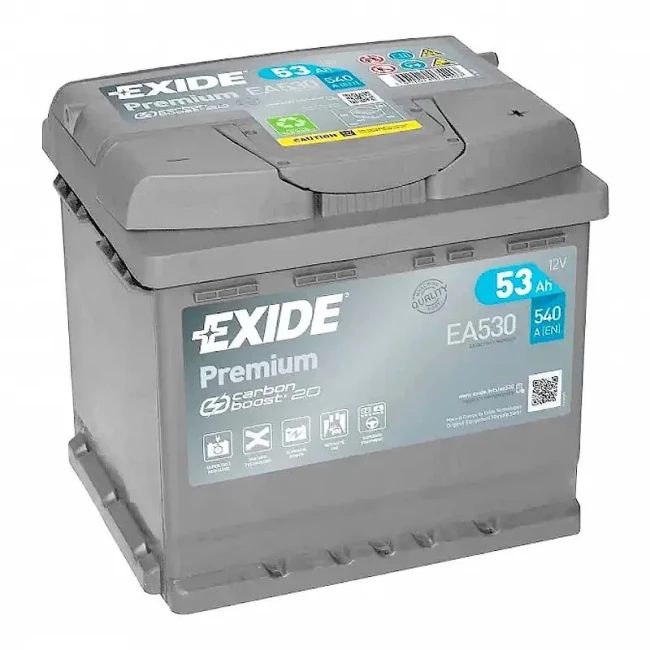 Автомобильный аккумулятор EXIDE Premium 6СТ-53Ah АзЕ (EA530)