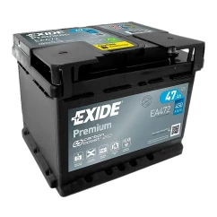 Автомобильный аккумулятор EXIDE Premium Carbon Boost 6СТ-47Ah АзЕ 450A (EN) EA472 (4806)