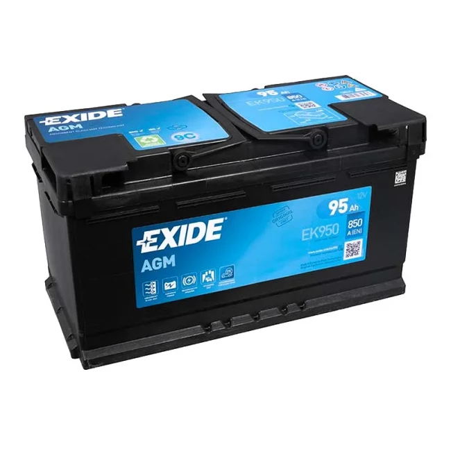 Автомобільний акумулятор EXIDE AGM 6СТ-95Ah АзЕ (EK950) Автомобільний акумулятор EXIDE AGM 6СТ-95Ah АзЕ (EK950)