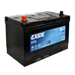 Автомобильный аккумулятор EXIDE EFB 6СТ-95Ah Start-Stop Asia Аз (+/-)