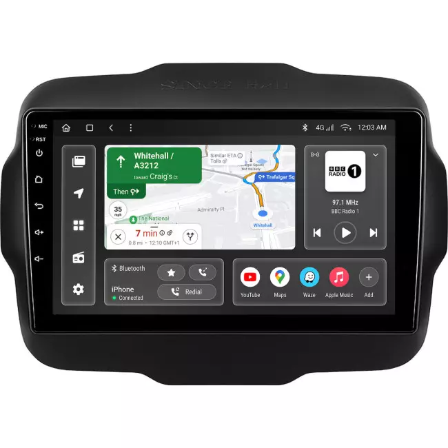 Мультимедийная автомобильная система Gazer T6009-FCA PRO MAX для Jeep Renegade 2014-2018 40308 Мультимедийная автомобильная система Gazer T6009-FCA PRO MAX для Jeep Renegade 2014-2018 40308