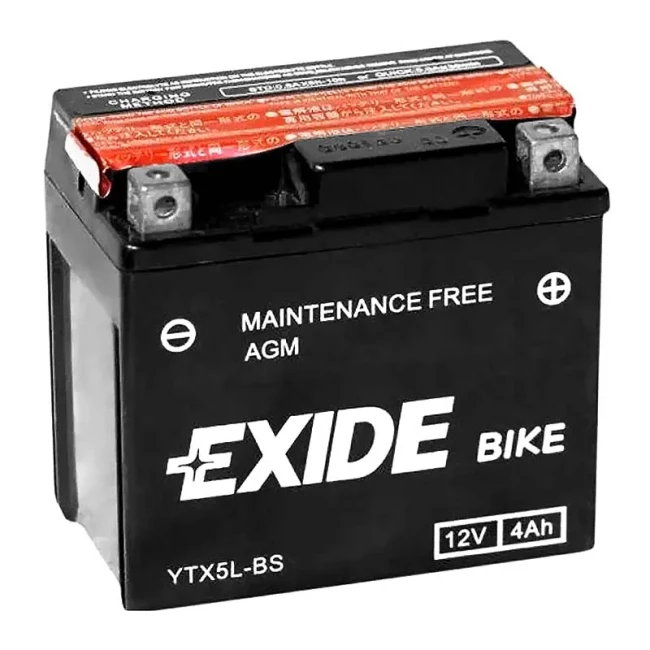 Мото аккумулятор EXIDE 6СТ-4Ah АзЕ (YTX5L-BS)