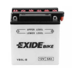 Мото аккумулятор EXIDE 12В 5Ah АзЕ 65A (YB5L-B)