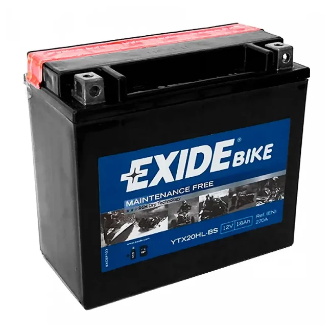 Мото акумулятор EXIDE 6СТ-18Аh АзЕ (YTX20HL-BS)