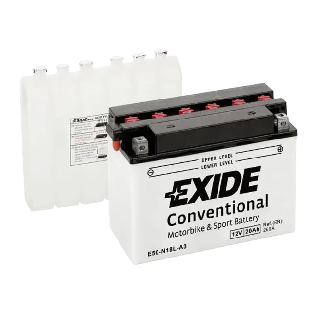 Мото аккумулятор EXIDE Conventional 6СТ-20Ah AзЕ (E50-N18L-A3)