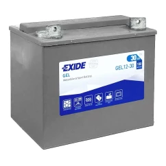 Мото аккумулятор EXIDE GEL 6СТ-30Ah Аз (+/-)