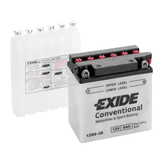 Мото акумулятор EXIDE Conventional 6СТ-9Ah АзЕ (12N9-3B)