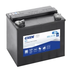 Мото акумулятор EXIDE Gel 6СТ-30Ah Аз (+/-)