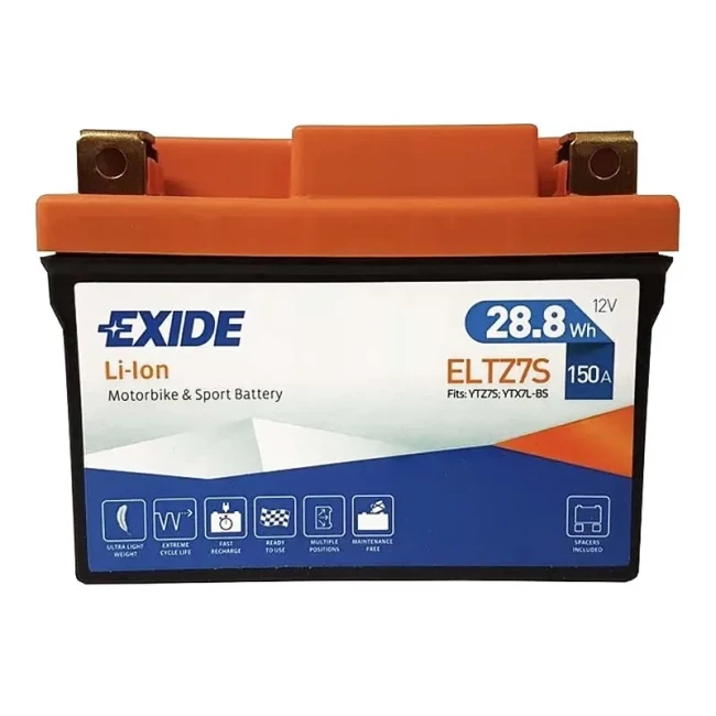 Мото аккумулятор EXIDE Li-ion 6СТ-2.4Ah АзЕ (ELTZ7S)