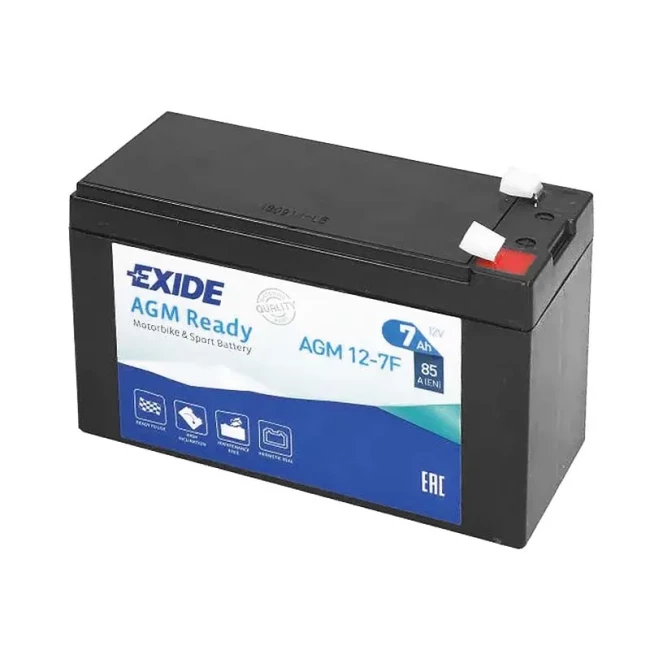 Мото акумулятор EXIDE AGM Ready 6СТ-7Ah Аз (AGM12-7F)