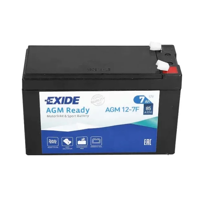 Мото акумулятор EXIDE AGM Ready 6СТ-7Ah Аз (AGM12-7F)