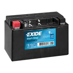 Мото аккумулятор EXIDE Start-Stop Auxiliary 6СТ-9Ah Аз 12В 120А (EN) (EK091)