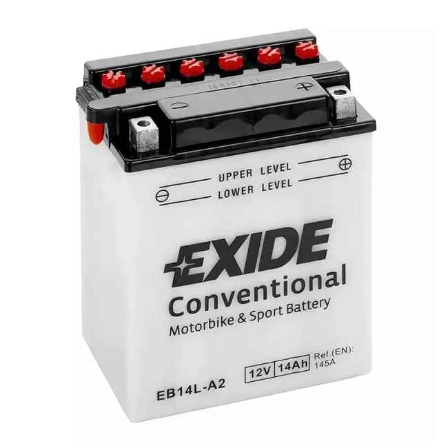 Мото акумулятор EXIDE Conventional 6СТ-14Ah АзЕ (EB14L-A2) Мото акумулятор EXIDE Conventional 6СТ-14Ah АзЕ (EB14L-A2)