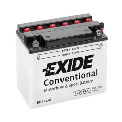 Мото аккумулятор EXIDE Conventional 6CT-19Ah АзЕ (-/+)