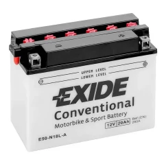 Мото аккумулятор EXIDE Conventional 6CT-20Ah АзЕ (-/+)