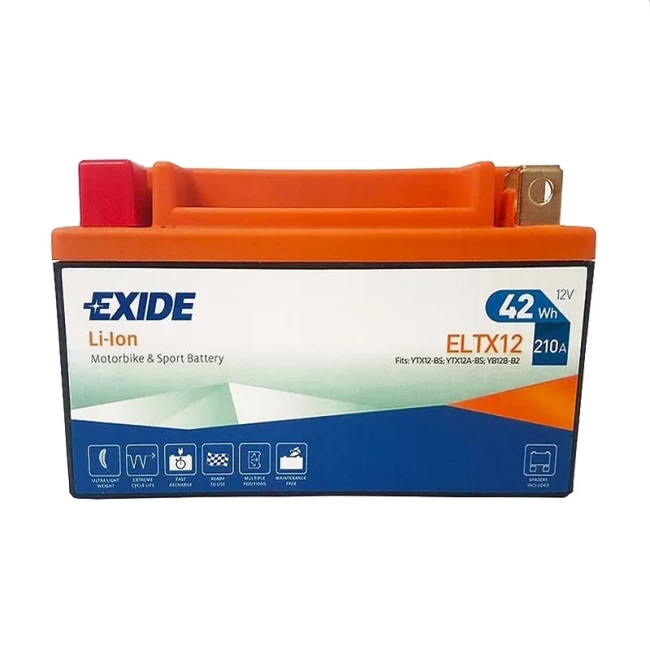 Мото аккумулятор EXIDE Li-ion 6СТ-3.5Ah Аз (ELTX12) Мото аккумулятор EXIDE Li-ion 6СТ-3.5Ah Аз (ELTX12)