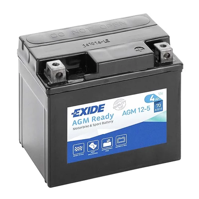 Мото аккумулятор EXIDE AGM Ready 6СТ-4Ah АзЕ (AGM12-5)